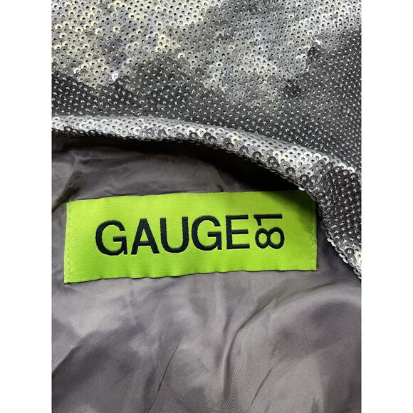 Gauge81 'Nayar' Silver Nylon Dress Size M - Picture 4 of 5